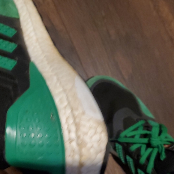 Adidas Ultra Boost Lego Men's Black and Green Running Shoes Sz 9.5 - Picture 9 of 11
